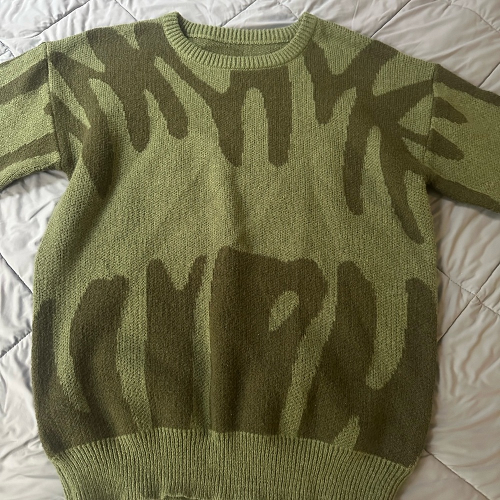 Green Patterned Sweater